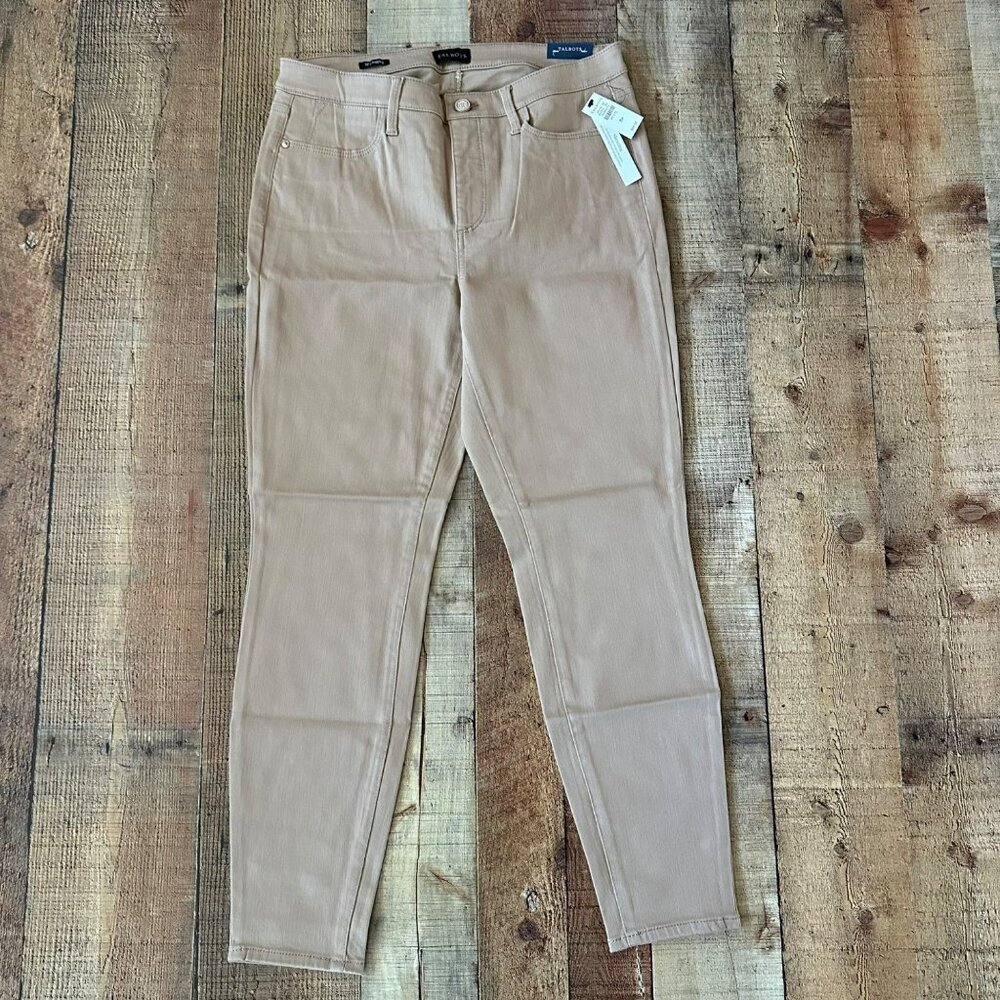 Talbots Womens Beige 8P Petite Jegging Pants Cotton Polyester Blend